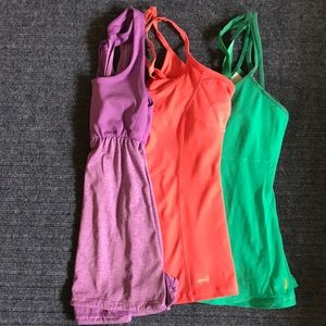 Lot of 3 work out tops.